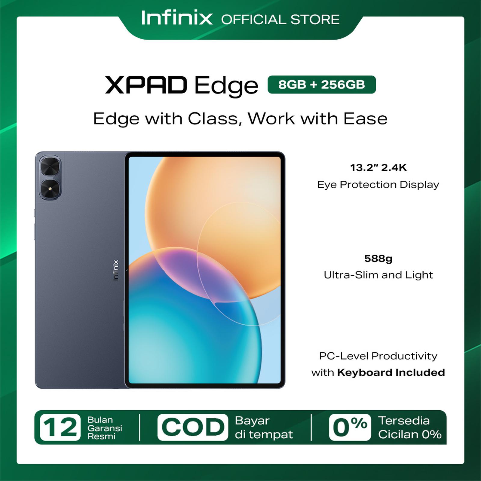 Infinix XPAD Edge 8/256GB - Qualcomm SD685 - 13.2" 2.4K 60Hz - 8000 mAh - 4G LTE - Promo Celestial Ink